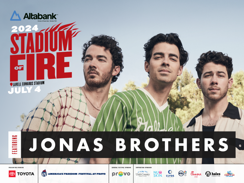 Jonas Brothers Returning to Provo for Stadium of Fire